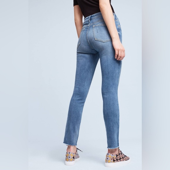 Pilcro and the Letterpress Stet Low Rise Raw Hem skinny Jeans size 25 - Picture 3 of 10